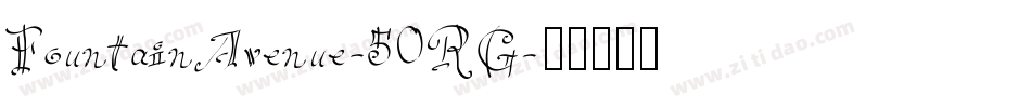 FountainAvenue-50RG字体转换