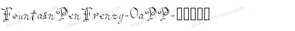 FountainPenFrenzy-0aPP字体转换