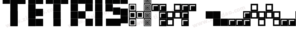 Tetris_Hollow字体转换