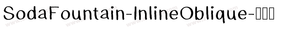 SodaFountain-InlineOblique字体转换