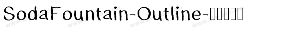SodaFountain-Outline字体转换