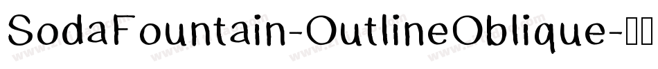 SodaFountain-OutlineOblique字体转换