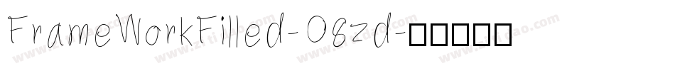 FrameWorkFilled-O8zd字体转换