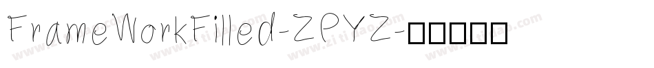 FrameWorkFilled-ZPYZ字体转换