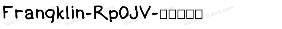 Frangklin-Rp0JV字体转换