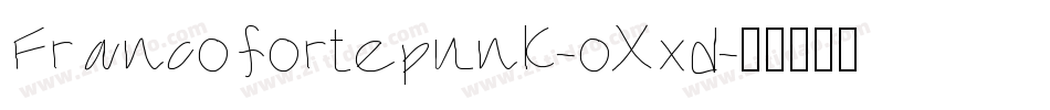 Francofortepunk-oXxd字体转换