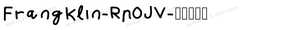 Frangklin-Rp0JV字体转换
