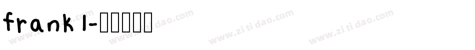 frank1字体转换