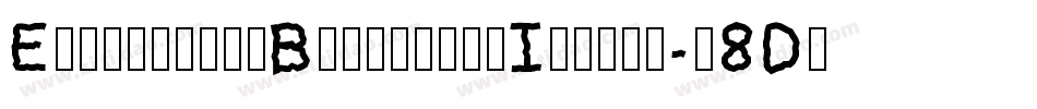 ExperimentButterflyItalic-j8Dj字体转换