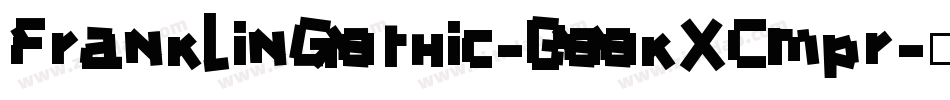 FranklinGothic-BookXCmpr字体转换