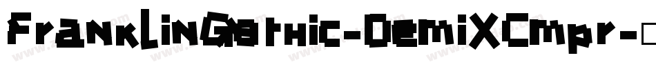 FranklinGothic-DemiXCmpr字体转换