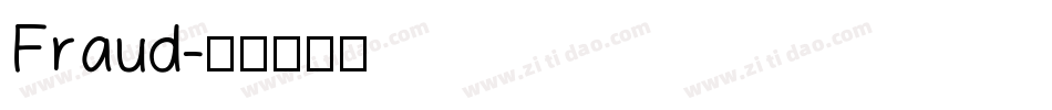 Fraud字体转换