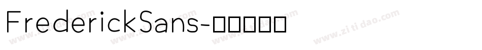 FrederickSans字体转换