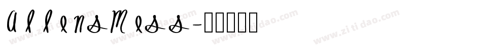AllensMess字体转换