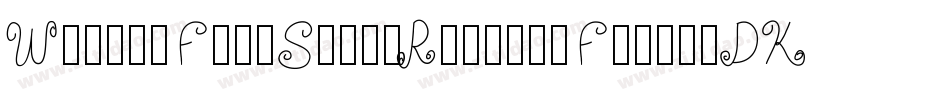 WalkerFreeStyleRegularFonty-DKR1字体转换
