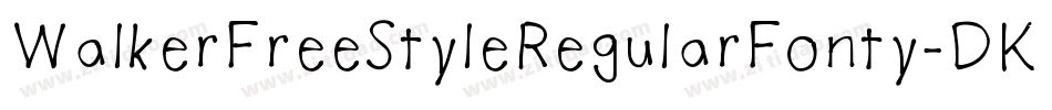 WalkerFreeStyleRegularFonty-DKR1字体转换