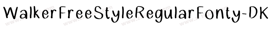 WalkerFreeStyleRegularFonty-DKR1字体转换