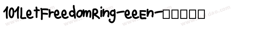 101LetFreedomRing-eeEn字体转换