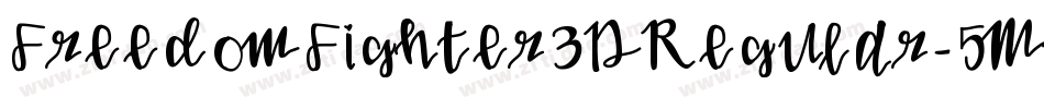 FreedomFighter3DRegular-5ML8字体转换