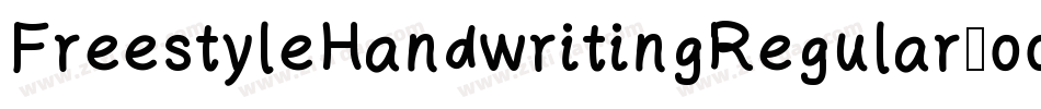 FreestyleHandwritingRegular-oomq字体转换