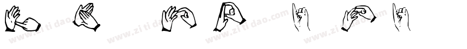 TheHandsOfDeaf-j1Ej字体转换 TheHandsOfDeaf-j1Ej字体转换