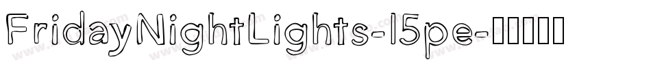 FridayNightLights-l5pe字体转换