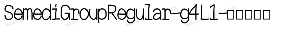 SemediGroupRegular-g4L1字体转换