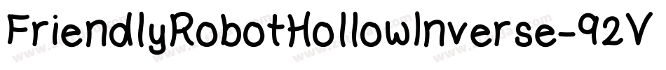 FriendlyRobotHollowInverse-92Vj字体转换