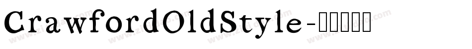 CrawfordOldStyle字体转换