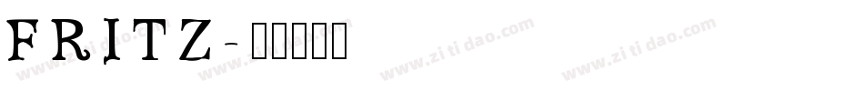FRITZ字体转换