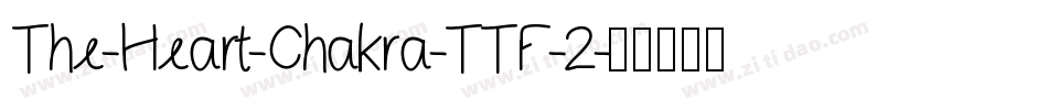 The-Heart-Chakra-TTF-2字体转换