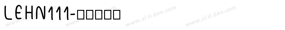 LEHN111字体转换