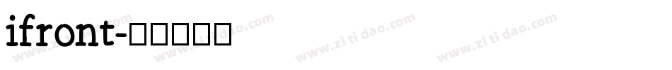 ifront字体转换