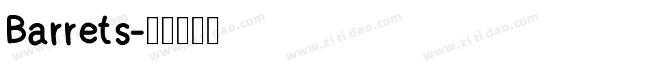 Barrets字体转换