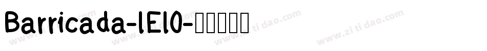 Barricada-lEl0字体转换