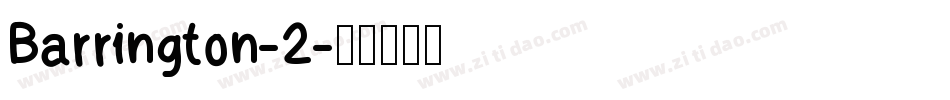 Barrington-2字体转换