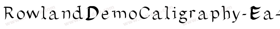 RowlandDemoCaligraphy-Ea4YW字体转换