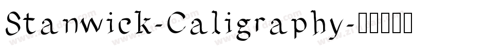 Stanwick-Caligraphy字体转换