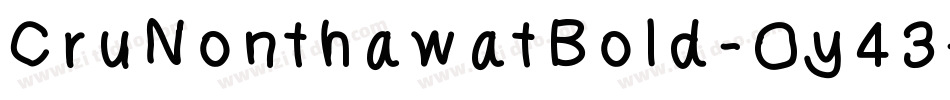 CruNonthawatBold-Oy43字体转换