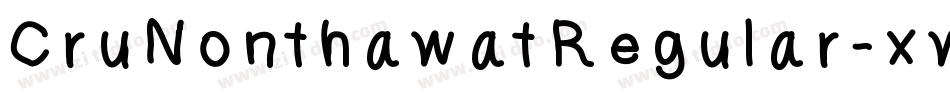 CruNonthawatRegular-xw6R字体转换