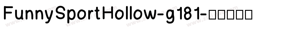 FunnySportHollow-g181字体转换