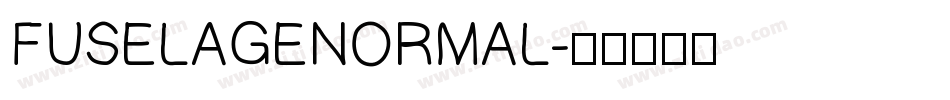 FUSELAGENORMAL字体转换