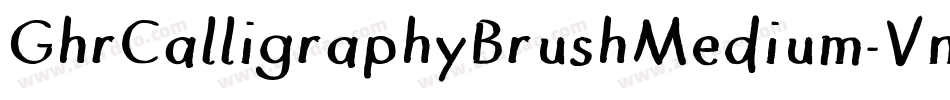 GhrCalligraphyBrushMedium-Vn3x字体转换