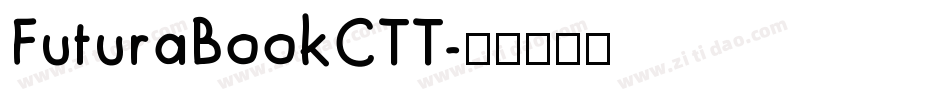 FuturaBookCTT字体转换