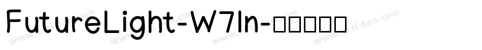 FutureLight-W7ln字体转换