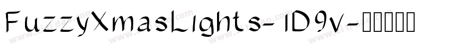 FuzzyXmasLights-1D9v字体转换