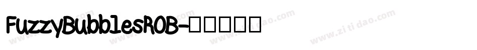 FuzzyBubblesROB字体转换