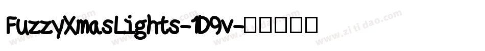 FuzzyXmasLights-1D9v字体转换