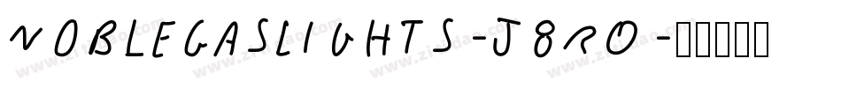NobleGasLights-j8rO字体转换
