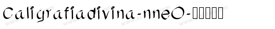Caligrafiadivina-nneO字体转换
